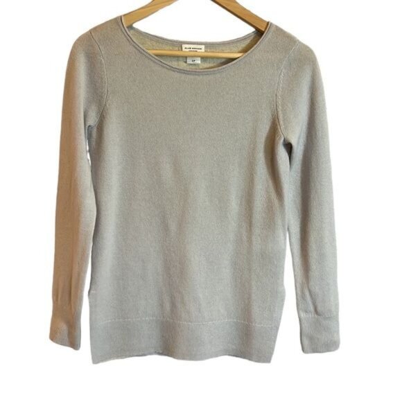 Club Monaco women’s cashmere sweater size small two tone gray and marbled cream - Picture 1 of 12